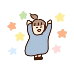 [LINEスタンプ] たのしい女の子のスタンプ☺︎