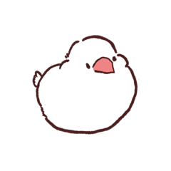 [LINEスタンプ] もちっこ文鳥