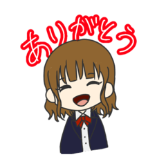 [LINEスタンプ] JKとネコ