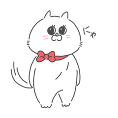 [LINEスタンプ] しろねこもふ美