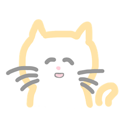 [LINEスタンプ] しろにゃんちゃん