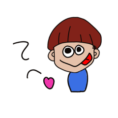 [LINEスタンプ] きのこヘアの子2