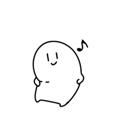 [LINEスタンプ] 白いやつすたんぷ