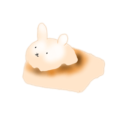 [LINEスタンプ] ウサギやきもち