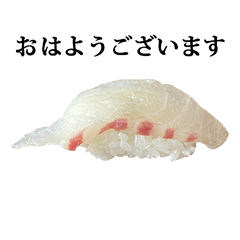 [LINEスタンプ] お寿司 鯛 と 敬語