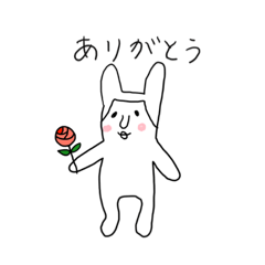 [LINEスタンプ] お宝うさぎ（あいさつスタンプ）