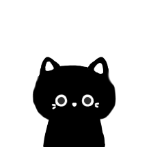 [LINEスタンプ] くろねこだよ