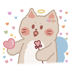 [LINEスタンプ] ミルクティーねこはタピオカ大好き