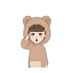 [LINEスタンプ] ある少女の1日