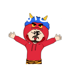 [LINEスタンプ] 鬼＆変なオヤジ