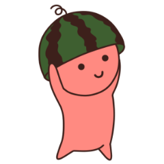 [LINEスタンプ] すいかこぞう