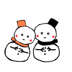 [LINEスタンプ] 日常で使えるカラフル雪だるまスタンプ