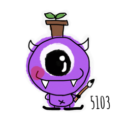 [LINEスタンプ] 5103small monster