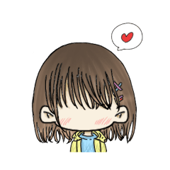 [LINEスタンプ] バナナカラー(カラフル)の女の子