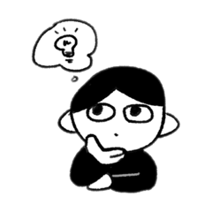 [LINEスタンプ] 黒髪センター分けの人向けスタンプ