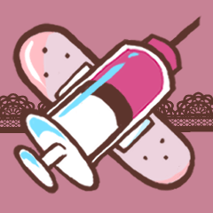 [LINEスタンプ] ぎゅーっとPINK×LACE♪【日常】