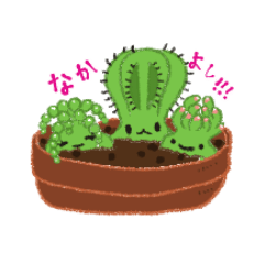 [LINEスタンプ] 多肉植物のなかまたち