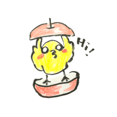 [LINEスタンプ] きいろのことり