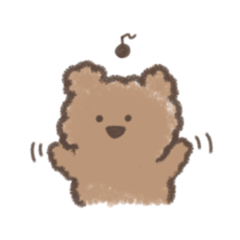 [LINEスタンプ] クレヨンで描いたくま