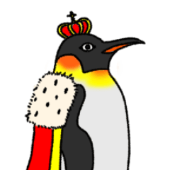 [LINEスタンプ] かっこいいコウテイペンギン