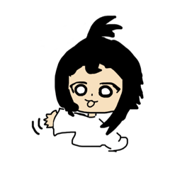 [LINEスタンプ] ちょんまげ女子と相棒のうさぎ