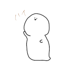 [LINEスタンプ] そぼくおばけ