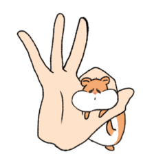 [LINEスタンプ] 感情的な手達