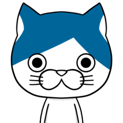 [LINEスタンプ] 青井ネコ