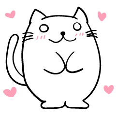 [LINEスタンプ] デブ猫 博多弁