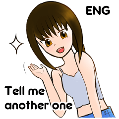 [LINEスタンプ] アイシーガール eng ver