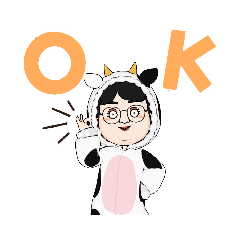 [LINEスタンプ] 牛子さんのスタンプ