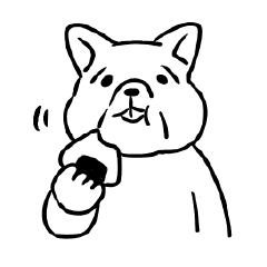 [LINEスタンプ] 無色の犬スタンプ