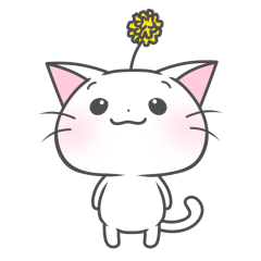 [LINEスタンプ] ぽぽにゃん 1