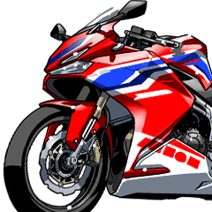 [LINEスタンプ] 250ccスポーツバイク1(車バイクシリーズ)