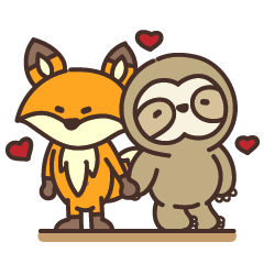 [LINEスタンプ] カンケイシンクロ ココロちゃん＆ヨウちゃん