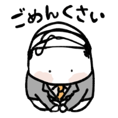 [LINEスタンプ] 毛なげに生きるおじさん