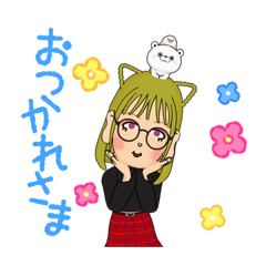 [LINEスタンプ] 金髪猫耳