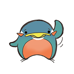 [LINEスタンプ] ペンカワーペンギンカワセミ