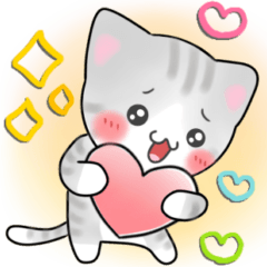 [LINEスタンプ] ねこ♡猫♡にゃんこ好きに贈るの画像（メイン）