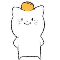 [LINEスタンプ] 冬のしろねこ