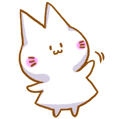 [LINEスタンプ] シンプルな ねこうさぎ