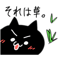 [LINEスタンプ] 元気な黒猫(1)