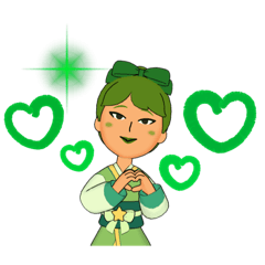 [LINEスタンプ] いまのきもちシリーズ【緑茶姫】