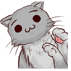 [LINEスタンプ] 生意気な灰猫 No.4