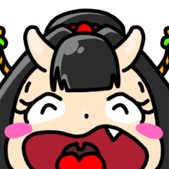 [LINEスタンプ] 鬼娘のかさねちゃん