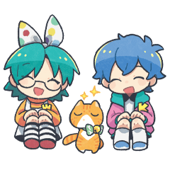 [LINEスタンプ] ウェブ子ちゃんとキッドくんと虎太郎くん