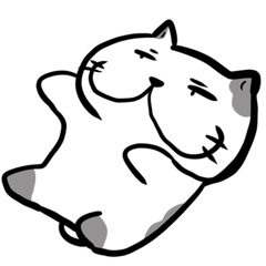 [LINEスタンプ] ふぬけねこ