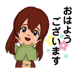 [LINEスタンプ] ポジティブ女子大生の日常