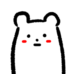 [LINEスタンプ] しろくて感情豊かなやつ