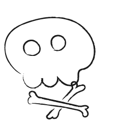 [LINEスタンプ] チャーミングドクロ